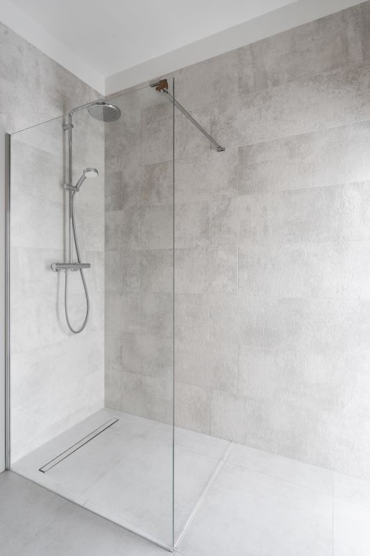 Shower with Rainfall Showerhead